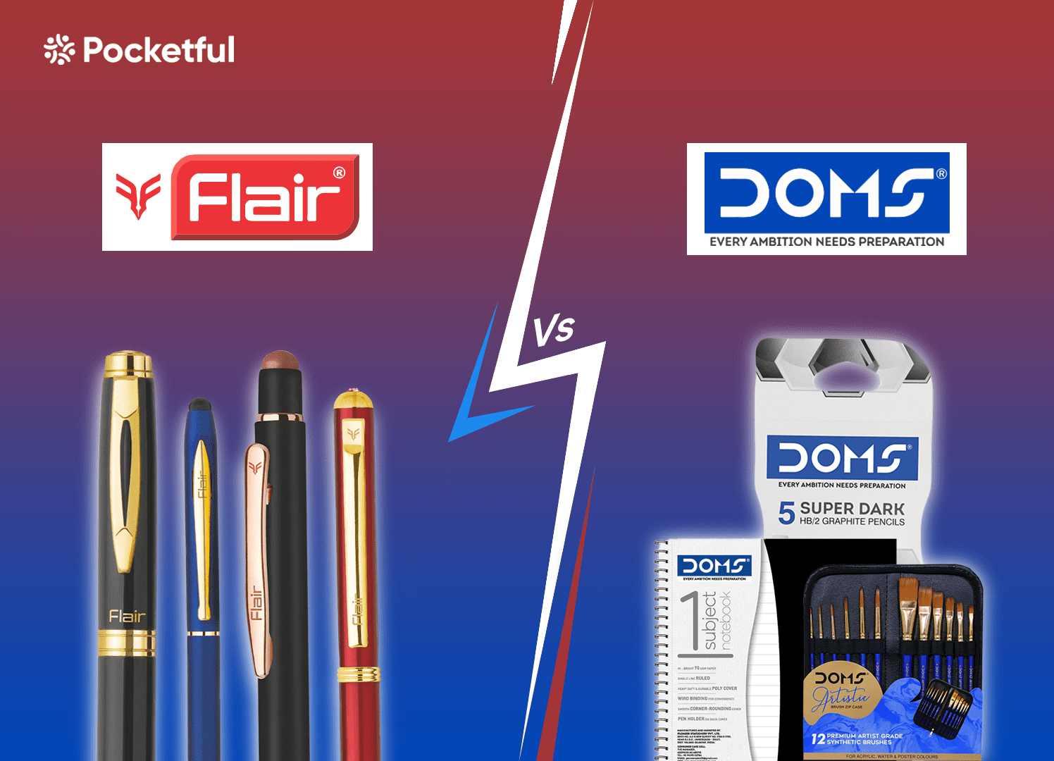 Flair Vs DOMS: Unveiling The Best In Stationery Industry