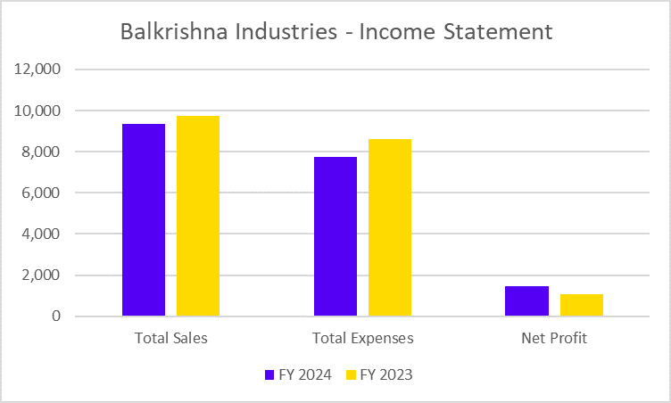 Balkrishna Income Statement